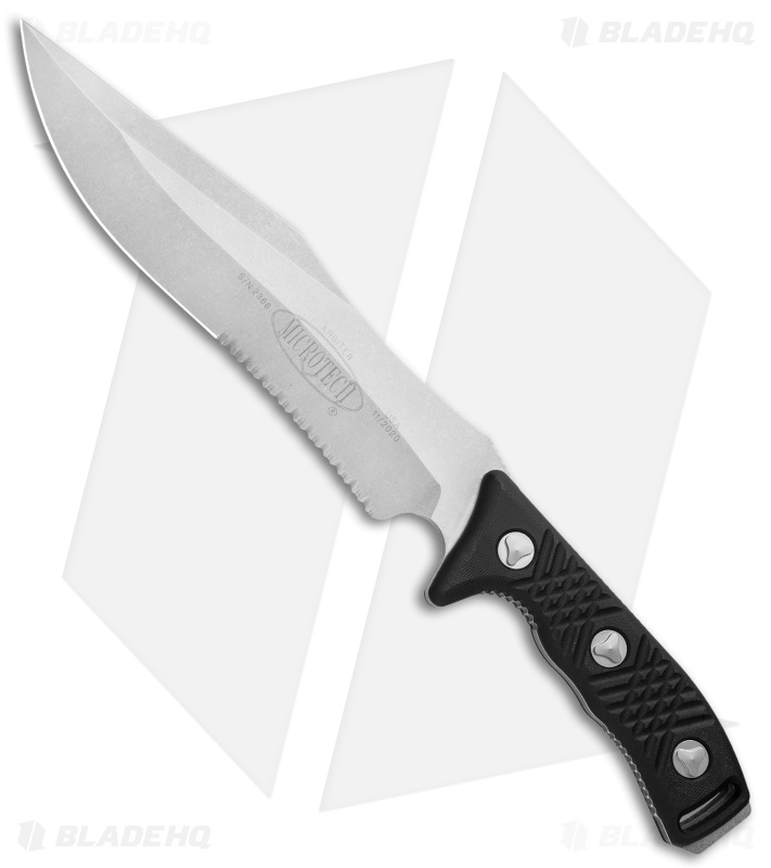 Microtech Arbiter Fixed Blade Knife Black G-10 (8.75" SW) 104-11
