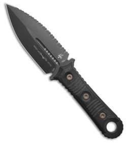 Microtech Borka SBD Dagger Fixed Blade Knife Carbon Fiber (4.4" DLC Serr)