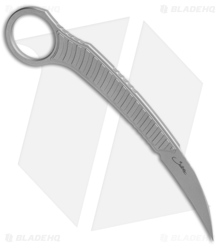 Microtech Signature Series Feather Karambit Fixed Blade Knife (2.25" Bead Blast)