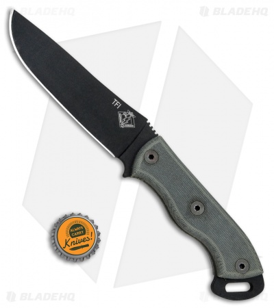 Ontario Knives Ranger TFI Knife Fixed Blade Micarta (5.25" Black) 8678 OKC