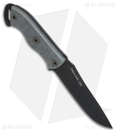 Ontario Knives Ranger TFI Knife Fixed Blade Micarta (5.25" Black) 8678 OKC