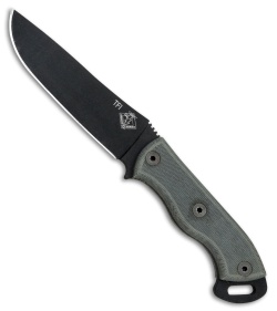 Ontario Knives Ranger TFI Knife Fixed Blade Micarta (5.25" Black) 8678 OKC