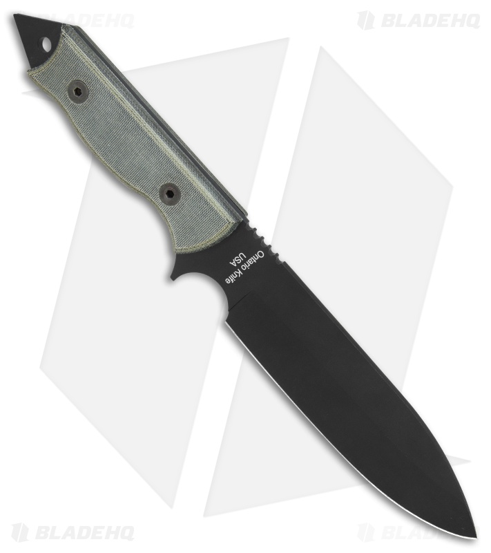 Ontario OKC Ranger Assault Knife RAK Black Micarta (6.6" Black) 8674