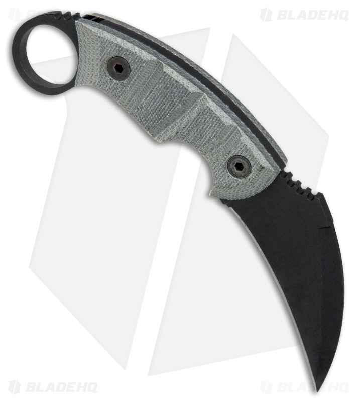 Ontario Ranger Karambit EOD Knife Micarta w/ Nylon Sheath (3.5" Black) 8672