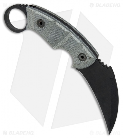 Ontario Ranger Karambit EOD Knife Micarta w/ Nylon Sheath (3.5" Black) 8672
