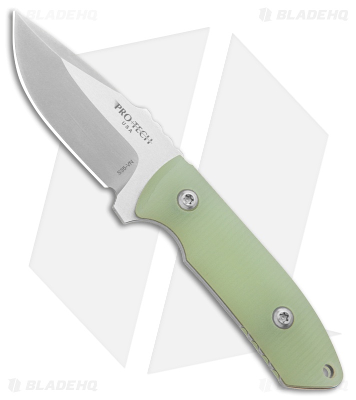 Pro-Tech SBR Fixed Blade Knife | Jade G-10 Stonewash