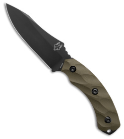 Southern Grind Jackal Fixed Blade Knife OD Green G-10 (4.6" Black PVD)