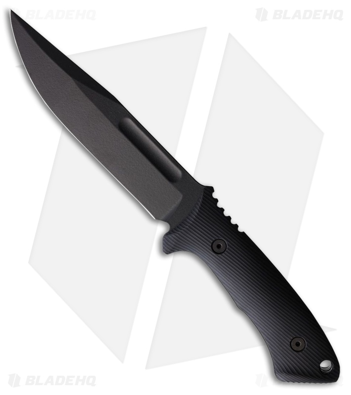 Spartan Blades Harsey Fighter Fixed Blade Knife Black Polymer (6.1" Black)