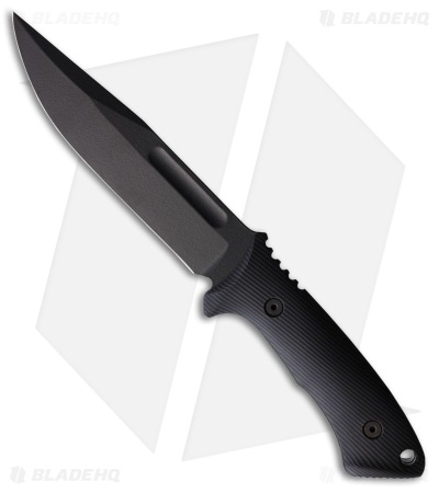 Spartan Blades Harsey Fighter Fixed Blade Knife Black Polymer (6.1" Black)