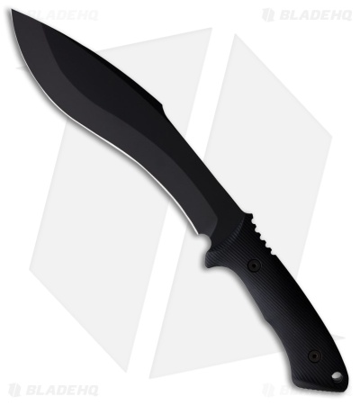 Spartan Blades Harsey Kukri Fixed Blade Knife Black Polymer (6.75" Black)