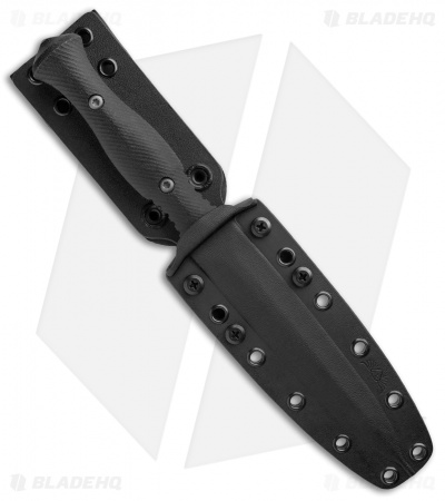 Spartan Blades Harsey Dagger Fixed Blade Knife Black G-10 (6" Black)