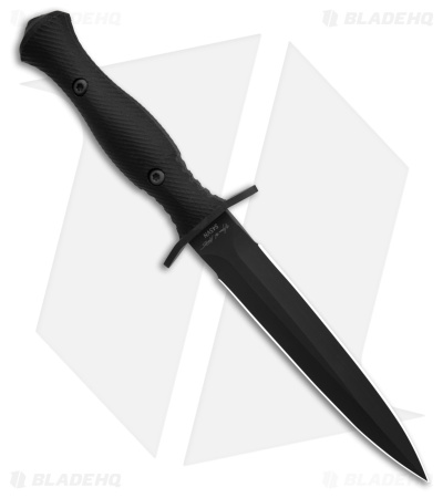 Spartan Blades Harsey Dagger Fixed Blade Knife Black G-10 (6" Black)