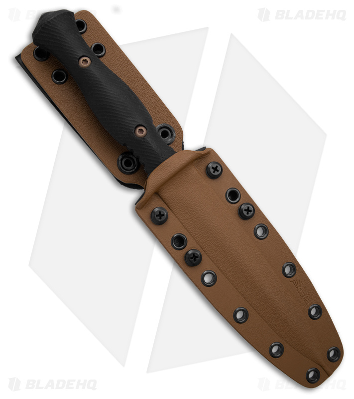 Spartan Blades Harsey Dagger Fixed Blade Knife Black G-10 (6" Dark Earth)