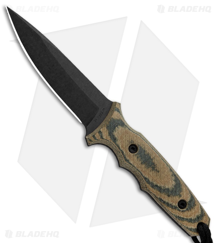 Spartan Blades Harsey TT Fixed Blade Knife Multi-Cam Micarta (4.5" Black)