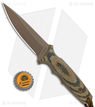 Spartan Blades Harsey TT Fixed Blade Knife Multi-Cam Micarta (4.5" FDE)