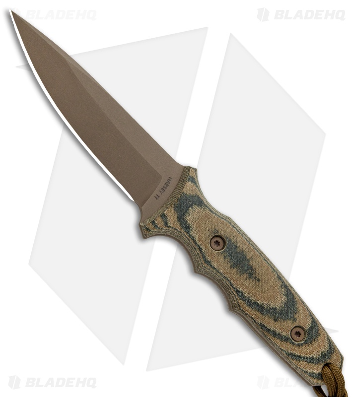 Spartan Blades Harsey TT Fixed Blade Knife Multi-Cam Micarta (4.5" FDE)