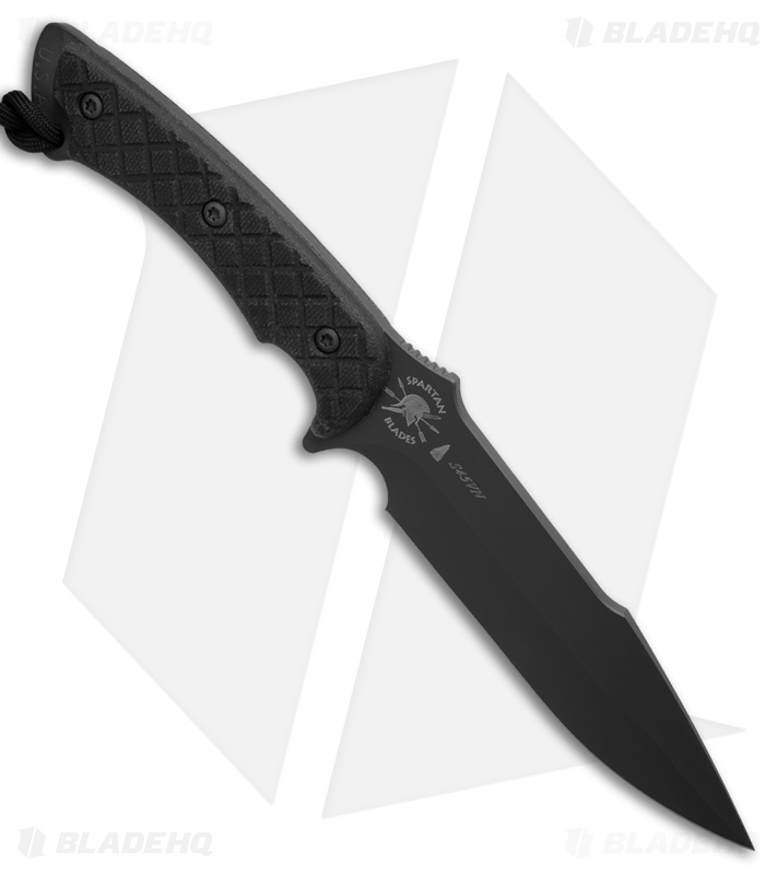 Spartan Blades Horkos Knife Fixed Blade Black Micarta (5.69" Black Plain) SB4