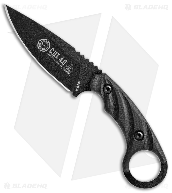 TOPS Knives C.U.T. 4.0 Combat Utility Tool Knife Black