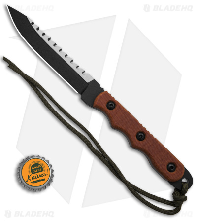 TOPS Knives Ranger Bootlegger 2 Fixed Blade Knife (5" Black Plain) RBL-02