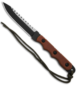 TOPS Knives Ranger Bootlegger 2 Fixed Blade Knife (5" Black Plain) RBL-02