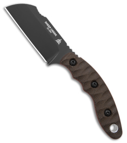 TOPS Knives Sheep Creek Fixed Blade Knife Green/Tan Micarta (3.75" Black) 