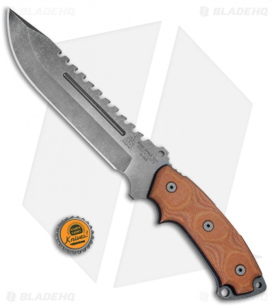 TOPS Knives Steel Eagle Delta Class Clip Point Knife (7.5" Acid Rain) 107C-DC 