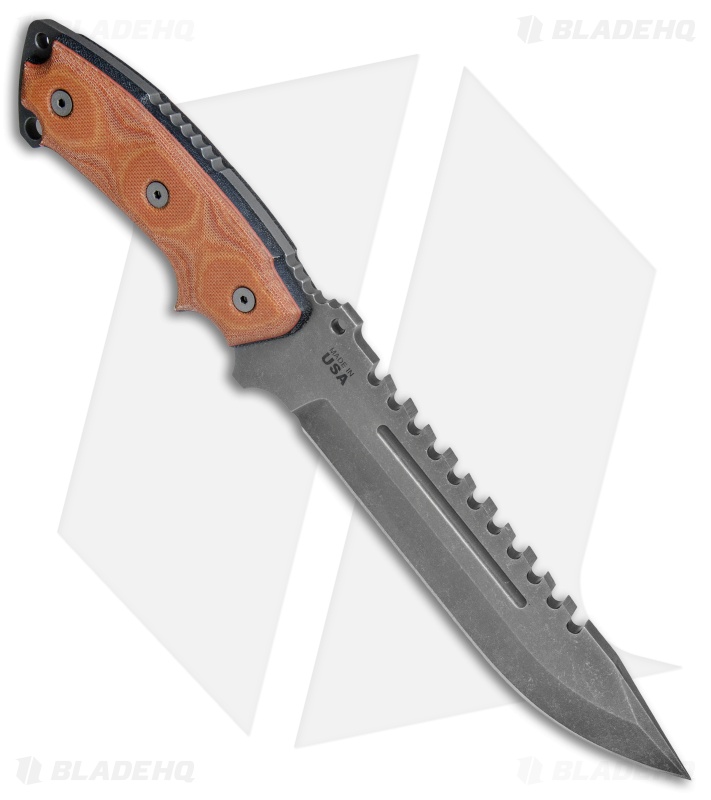 TOPS Knives Steel Eagle Delta Class Clip Point Knife (7.5" Acid Rain) 107C-DC 