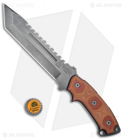 TOPS Knives Steel Eagle Delta Class Tanto Knife (7.5" Acid Rain) 107D-DC 