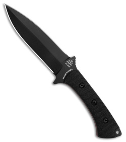 TOPS Knives Szabo Express D/E Fixed Blade Knife Black G-10 (5.6" Black) 