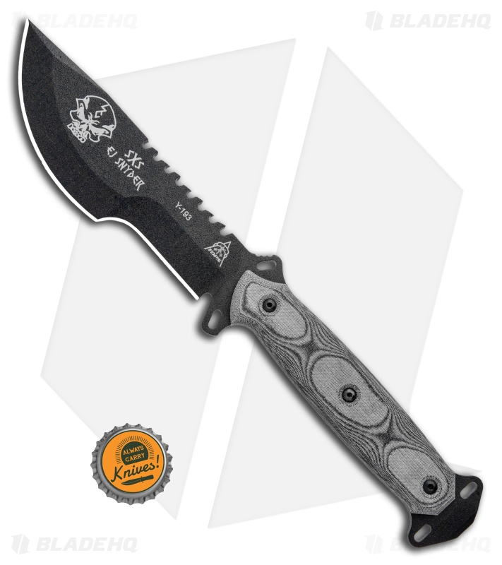 TOPS Knives SXS - Fixed Blade Knife | Black/Micarta | Blade HQ