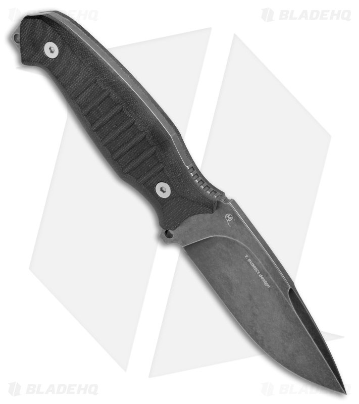 Viper Knives David Fixed Blade Black Micarta (4.125" Black Stonewash) VT4002ECB Blade HQ