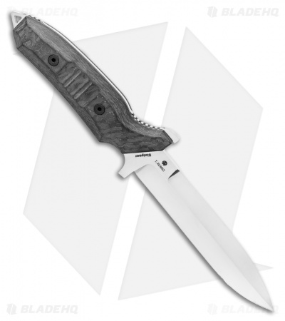 Viper Knives Fearless Fixed Blade Knife Carbon Fiber (6" Stonewash)