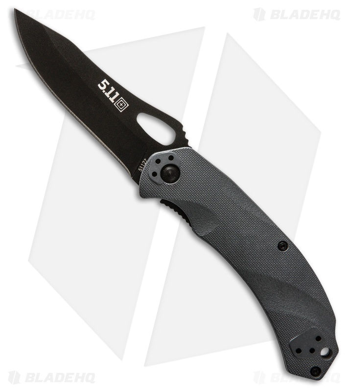 5.11 Tactical Alpha Liner Lock Folding Knife Gray FRN (3