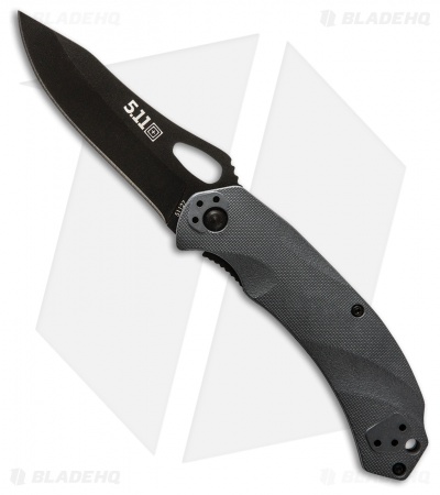 5.11 Tactical Alpha Liner Lock Folding Knife Gray FRN (3