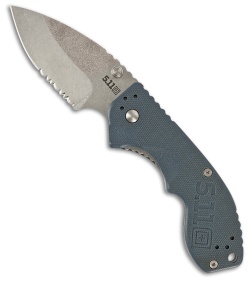 5.11 Tactical Courser 2.5 Liner Lock Knife Blue FRN (2.5" Stonewash Serr) 