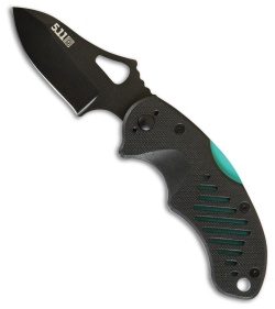 5.11 Tactical DTP Lock Back Knife Black/Blue FRN (2.85" Black) 