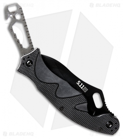 5.11 Tactical Double Duty Quick Fix Liner Lock Knife Black FRN (3.75" Black) 