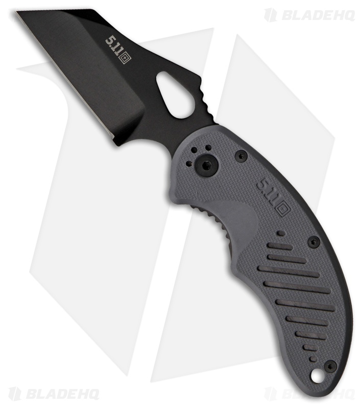 5.11 Tactical Wharn for Duty Liner Lock Knife Gray FRN
