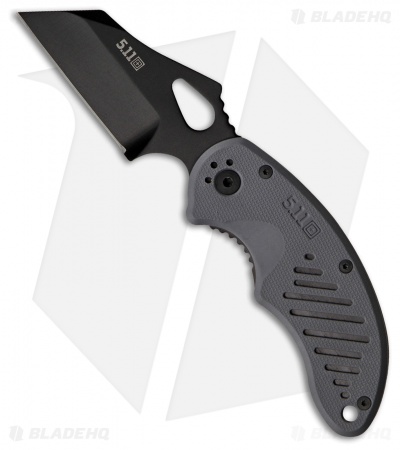 5.11 Tactical Wharn for Duty Liner Lock Knife Gray FRN (2.875" Black) 51061