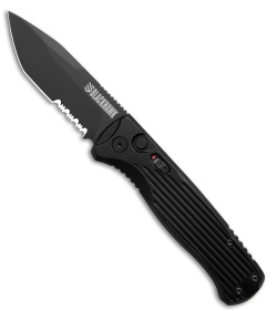Blackhawk Sonar Push Button Automatic Black Aluminum (3.38" Black Serr)