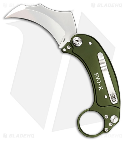 you.ki.kamone　オーダー品 Exoskeleton Knives EVO-K | Deep Green Aluminum | Satin