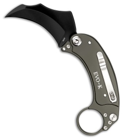 Exoskeleton Knives EVO-K Gravity Karambit Knife Gray Aluminum (2.5" Black)