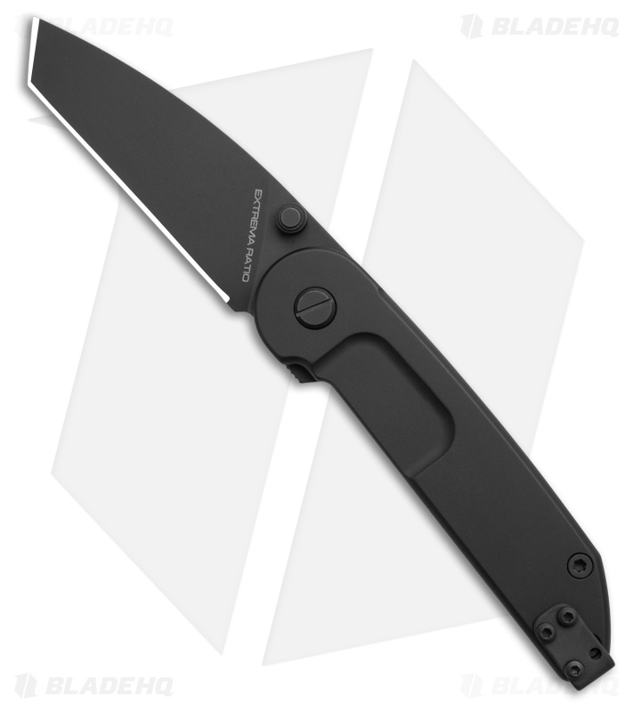 Extrema Ratio BF1 Classic Liner Lock Knife Black Aluminum (2.625" Black)