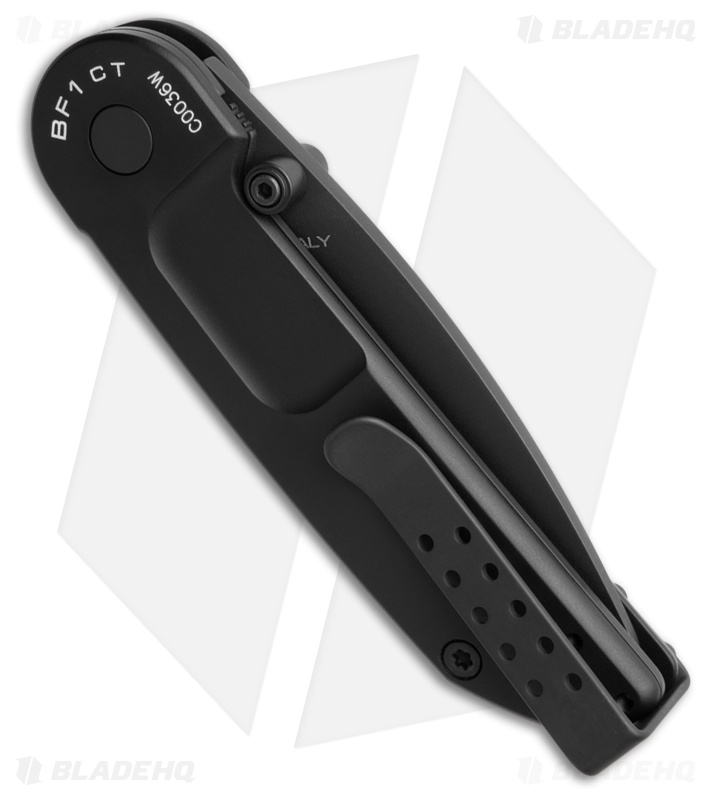Extrema Ratio BF1 Classic Liner Lock Knife Black Aluminum (2.625" Black)