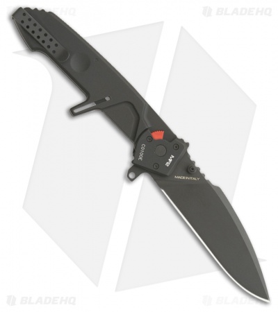 Extrema Ratio MF2 Black Liner Lock Knife Black Aluminum (3.375" Black)