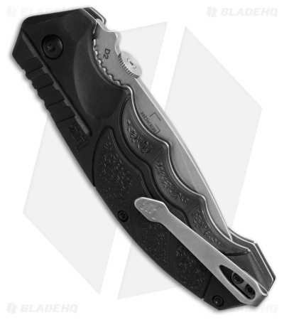 HK SFP Tactical Folder Liner Lock Knife Black Polypropylene + TPR (3.6" SW)