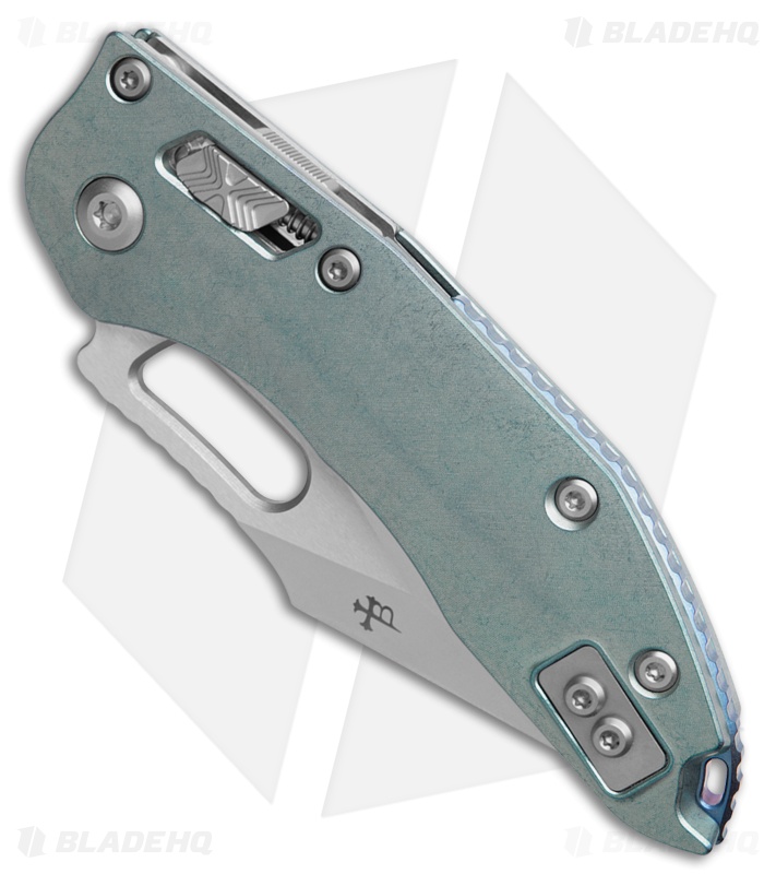 Microtech Stitch Knife | Ice Blue Ti | Stonewash