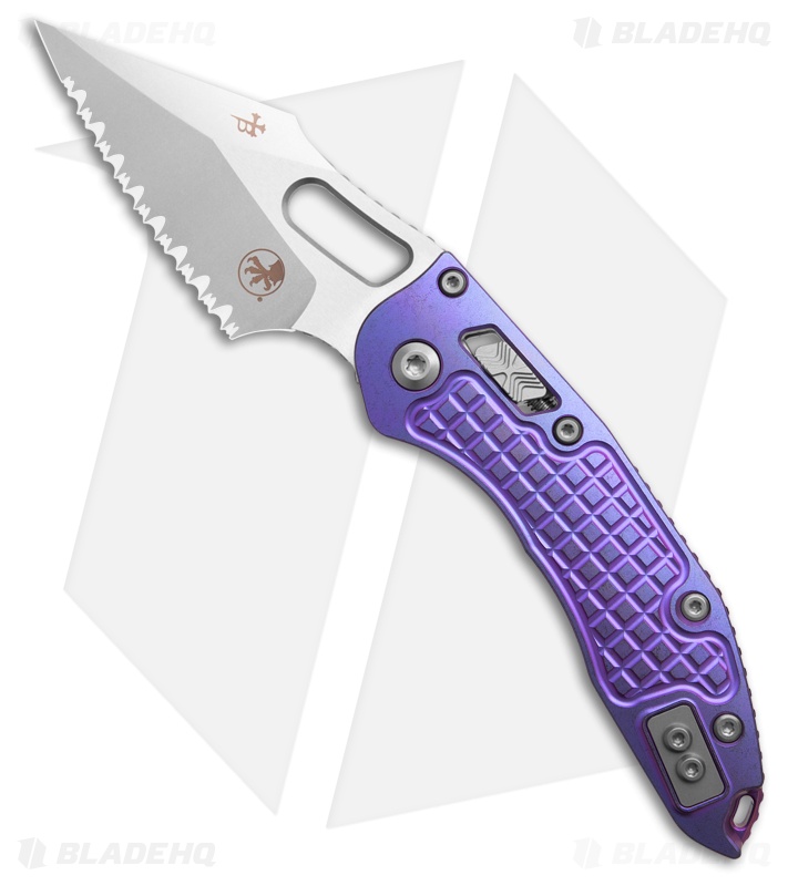 Hemi.　0107 ♡ Microtech Marfione Select Manual Stitch RAM LOK Purple Haze Frag Titan