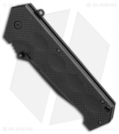 Puma SGB Blackcat 45 Spring Assisted Folding Knife Black G-10 (3.375" Black)