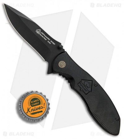 Puma SGB Pounce Spring Assisted Knife Black Aluminum (3.5" Black)